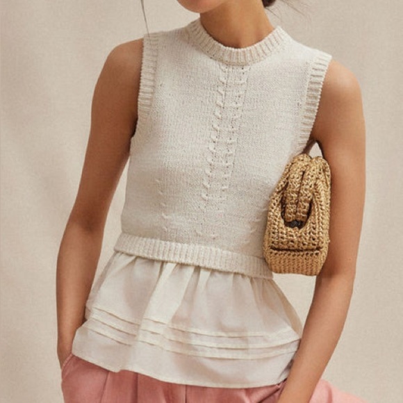 Ulla Johnson Tops - Ulla Johnson Ivory Edda Top
